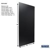Triton Products 48 In. W x 96 In. H x 1/4 In. D Black ABS Textured Pegboard with 1/4 In. Hole Size DB-96BLK